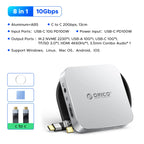 ORICO Magnetic M.2 2230 NVMe SSD Enclosure USB-C 10Gbps, HDMI 4K60, SD/TF, 100W PD