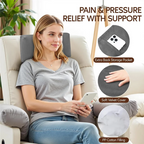 Recliner Headrest Neck Pillow Adjustable Non-Slip Velvet, Black or Gray