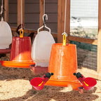 20PCS Chicken Drinking Cup Automatic Drinker Chicken Feeder Plastic Poultry Waterer Drinking Water Feeder Chicks Duck Goose