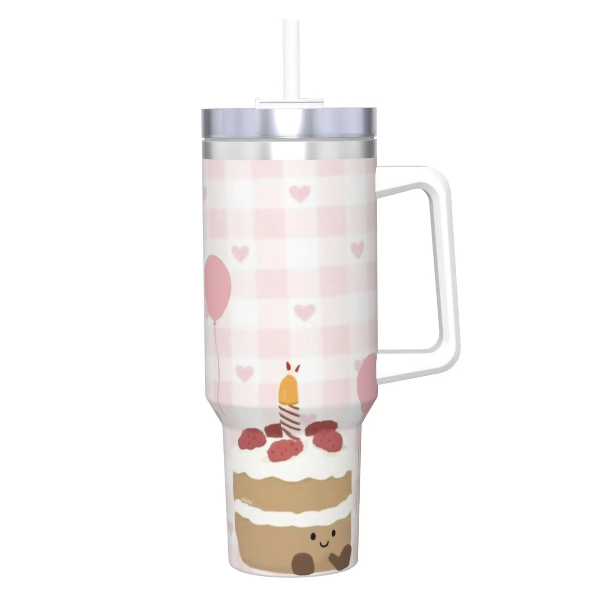 Stay Cozy or Cool: Versatile Thermal Tumbler + Straw