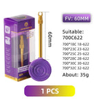 OFFBONDAGE Aluminum Valve Ultralight Bike Inner Tube 700C Road Bicycle TPU Tire 60 80mm Length French Valve Super Light Tube