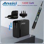140W GaN Electric soldering iron power adapter PD3.1 for T90 soldering iron power adapter soldering kit