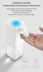 Automatic Touchless Foaming Soap Dispenser 350ml Smart Induction Hand Wash Pump