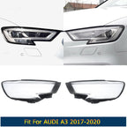 Left/Right Car Headlight Lens Glass Lampcover Cover Lampshade Shell  For Audi A3 2017 2018 2019 2020 Headlight Cover Shell