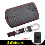 Leather Car Key Cases Smart Keyless Entry Remote Control Fobs Shell Protector Cover Skin For Mazda 5 6 CX-7 CX-9 RX-8 Miata MX-5