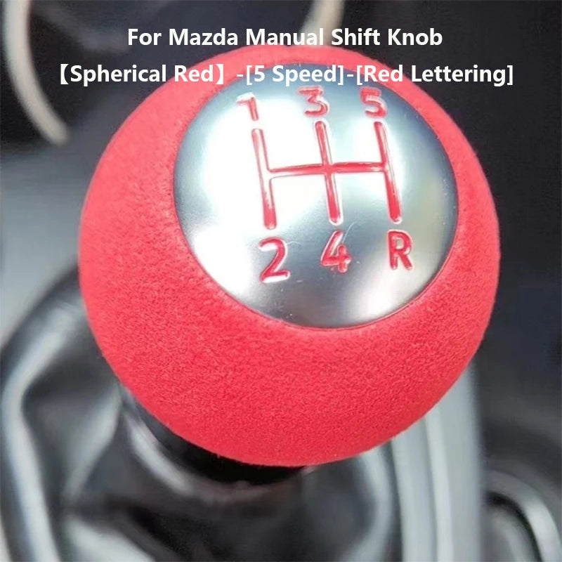 Brand New Suede 5 Speed 6 Speed Manual Shift Knob For Mazda 6 Atenza For Mazda 3 Axela Mazda 8 5 CX-5 CX-4 MX-5 MX5