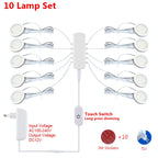 LED Under Cabinet Puck Lights DC12V Touch Dimmable Round 3W/5W Warm/Natural/Cool White Set