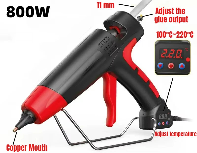 300W-800W Hot Melt Glue Gun Adjustable Temperature for 11mm Hot Glue Sticks Household DIY Handmade Tools Silicone Gun