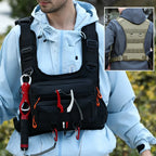 Camping Tactical Vest Bag Outdoor Sports Front Chest Rig Fishing  Running Cycling Motorcycling Workouts for Men Women Backpack