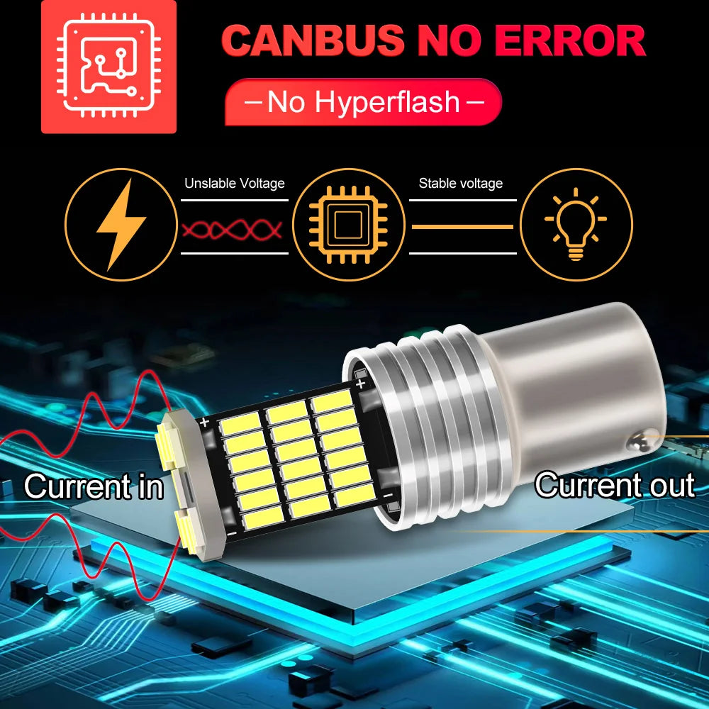 2Pcs Car LED Reverse Light For Alfa Romeo Giulietta 147 156 159 166 Brera Mito Spider GTV P21W Ba15s 1156 Canbus Backup Lamp