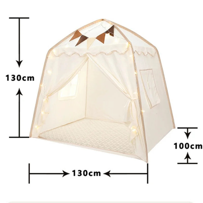 Kids Play Tent for Boys Girls Princess Castle Playhouse Indoor Outdoor Children's Toy House for Toddlers Tent Gift
