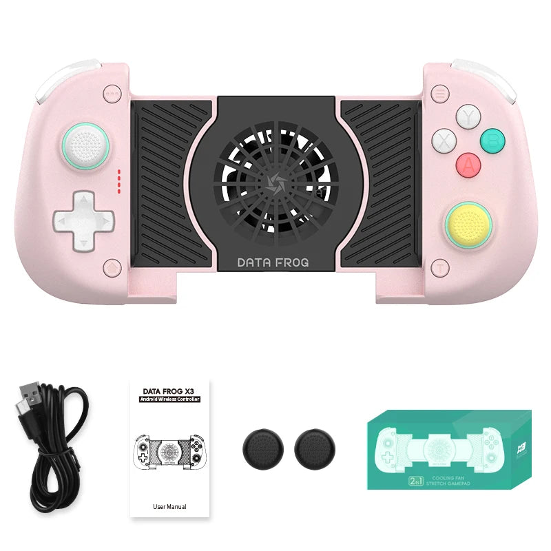 DATA FROG X3 Wireless Game Controller for Android/Switch/PC Gamepad Joystick for Multiplayer Shooting Action Games