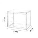 Transparent Storage Box Organizer Bookshelf Album CD Desktop Dustproof Display Cabinet Book Storage Box Magazine Organizer