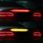 Powerful LED 15 Lights High Mounted Grille/Brake Lights 12V/24V Yellow Red Easy Installation Version For Truck/Lorry/Pick up