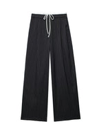 Willshela Women Fashion Solid Lace Up Side Zipper Straight Pants Vintage High Elastic Waist Female Chic Lady Trousers