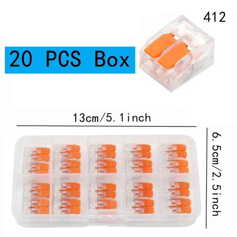 Quick connector, DIY wire connector (28-12 AWG), 2/3/4/5 ports, plug-in electrical connection terminal, mini cable terminal