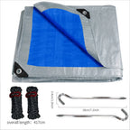 Large Tarpaulin Waterproof Camping Tent Tarp Garden Rain Cover Awning Beach Shade Canopy Multipurpose Outdoor Sun Shelter