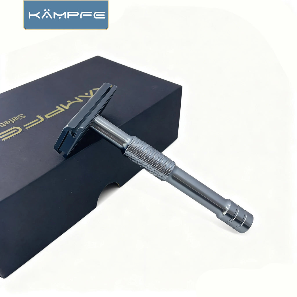 Kampfe Vintage Double-Edged Razor Non-Slip Aluminium Wet Grooming Shaver Classic for Men & Women
