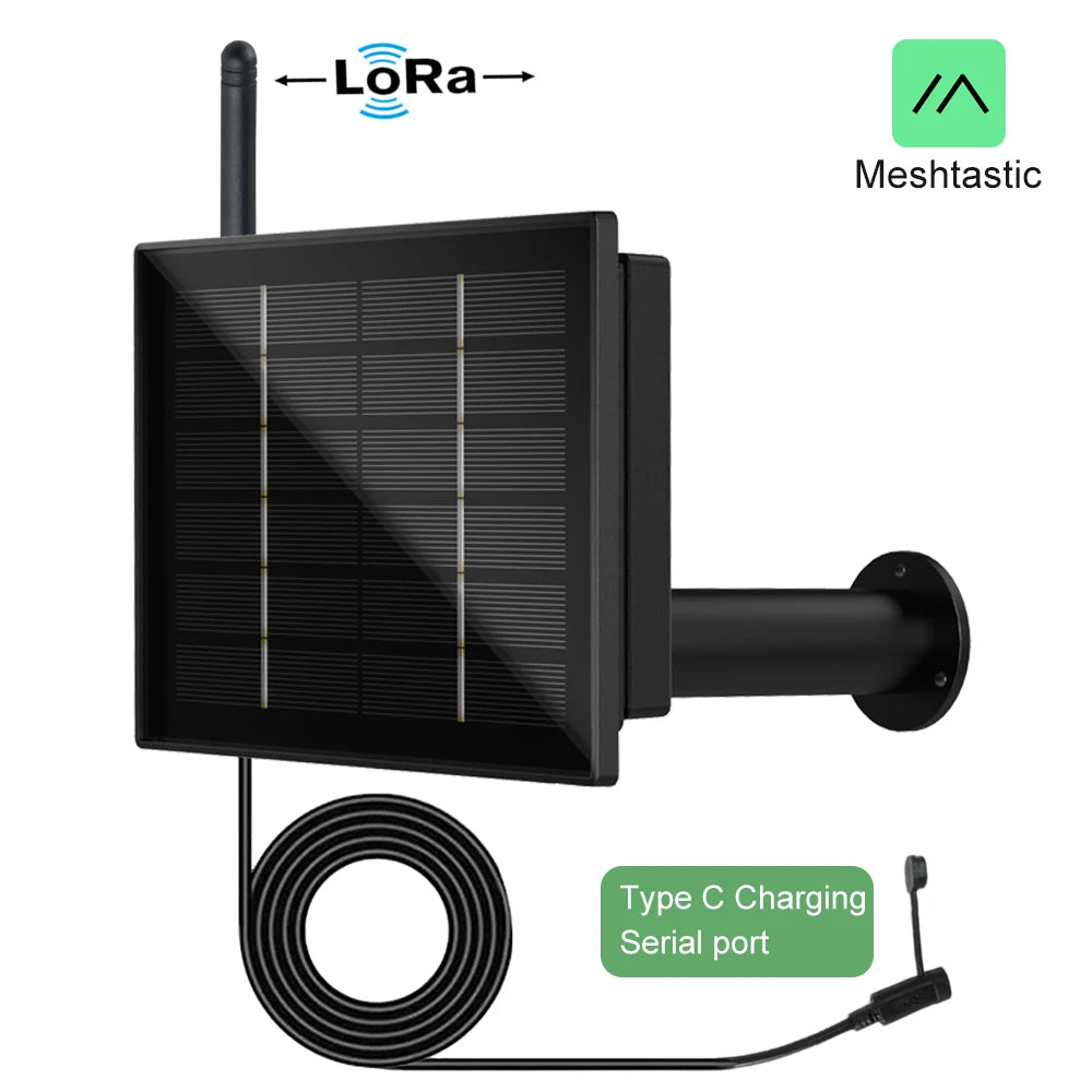 4W Solar LoRa Node Install Battery Heltec LoRa32 V3 868 915Mhz Outdoor IP66 Waterproof LoRaWAN Meshtastic APP Repeater Network