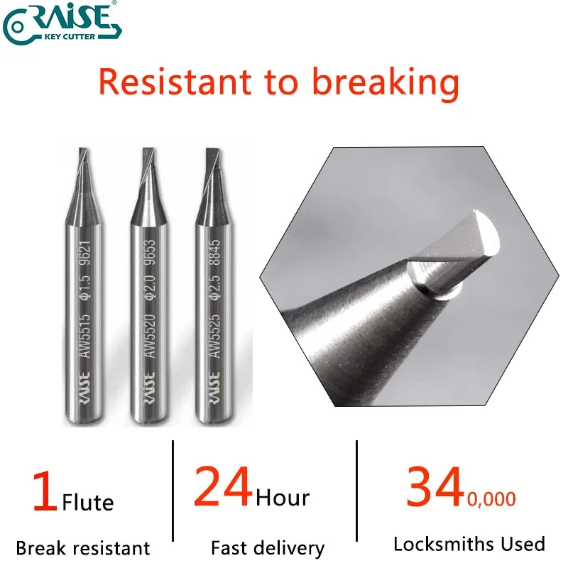 Key Cutter Milling Cutter with Resistant to breakage for Wenxing DEFU Manual Vertical Key Duplicating Machine Locksmith Tools