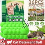 1/2/3Boxs Cat Deterrent Outdoor Indoor Natural Peppermint Oil Cat Deterrent Ball Dog Repellent Keep Cats Off Lawn Yard Garden