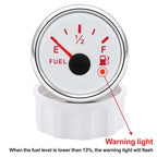 Car Marine Boat Boost Alarm Gauge 2‘’ 52mm Oil pressure Meter Water Level Fuel Temperature 12V 24V Voltmeter Accessories Meter