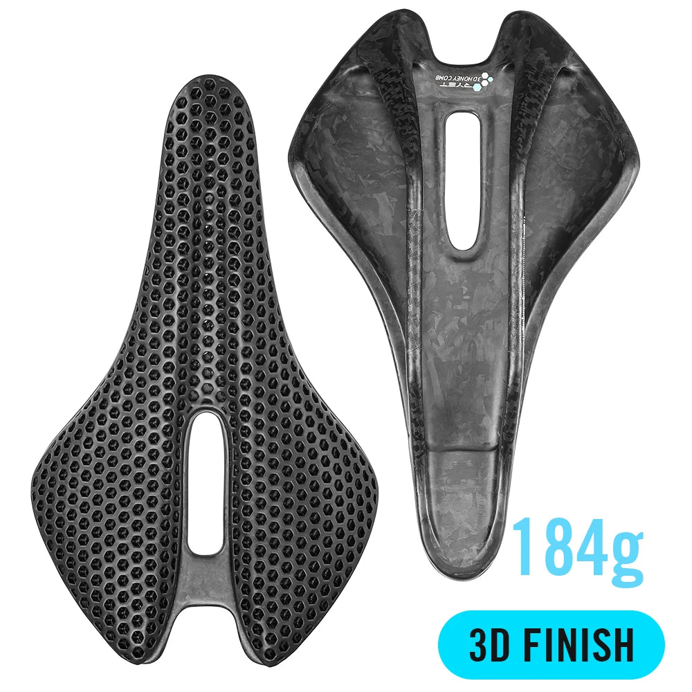 RYET Full Carbon T1000 3D Printed Saddle Bicycle Saddle for Road MTB Gravel Bike Seat Cushion Bicycle Accessories 250*150mm