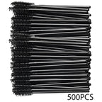 500/1000PCS Eyelashes Brushes Set Wholesaler Lash Mascara Brush For Lashes Extension Eyebrow Wands Applicator Makeup Tools