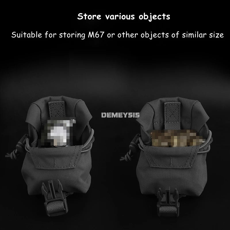 Tactical Helmet Pouch Night Vision Battery Box Storage Bag Rear Counterweight Pouch Helmet Mounted Tactical Lights Tools Pouch