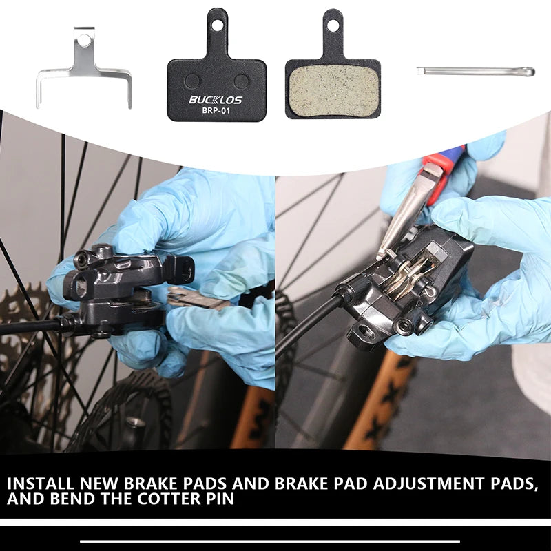 25 Pairs BUCKLOS BRP-01 Disc Brake Pads Ceramic Resin MTB Hydraulic Brake Pads Durable Bicycle Brake Pad for SHIMANO B01S B05S
