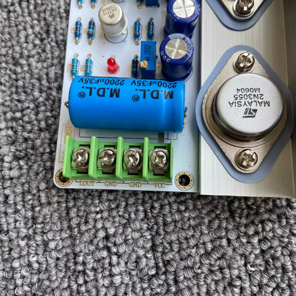 GHXAMP JLH 1969 Class A Stereo Amplifier Board Finished 2pcs 2N3055 HiFi Amp