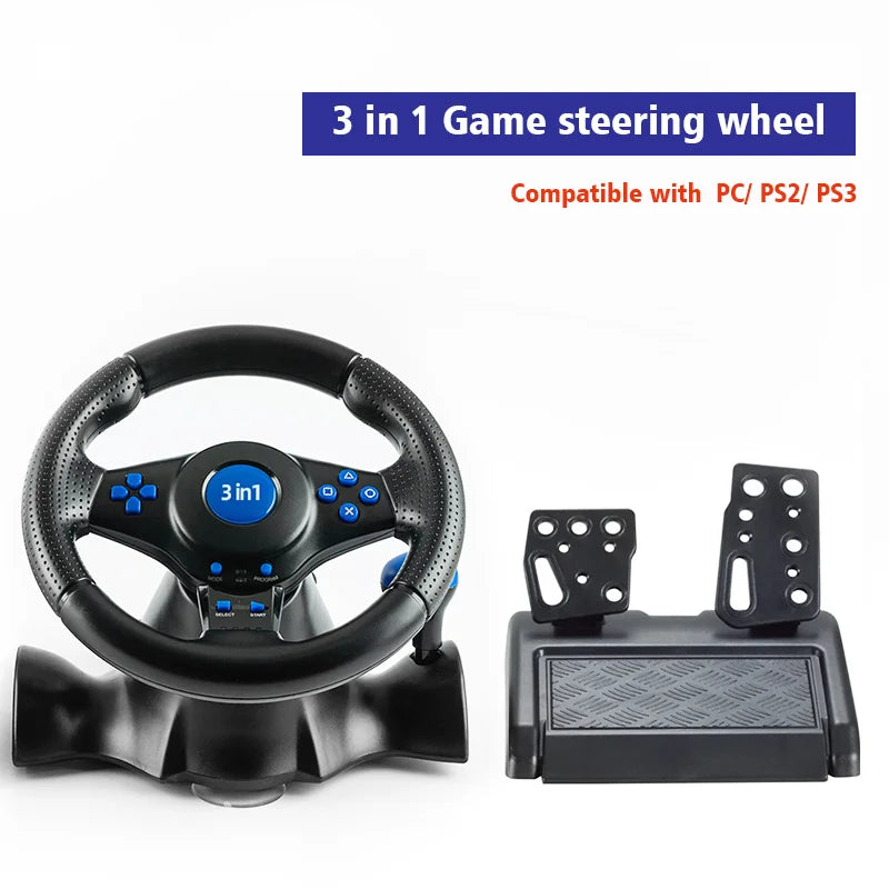 DATA FROG Racing Steering Wheel Vibration Controller Gaming Simracing Car Pedal For Switch  PS2 PS3 PS4 Xbox One PC