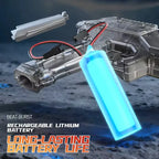 Space Electric Water Gun Energy Ring Burst Transformation LED Lights Large Capacity Full Auto Continuous Fire Squirt Gun Toy