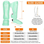 Muay Thai Shin Instep Guards Thickened Leg Protectors, Sanda Boxing Taekwondo, S-L, Multi-Color