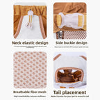 Breathable Cat Backpack Carrier, Hands-Free Foldable Pet Travel Bag, Water-Resistant, Sizes S-XL