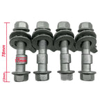 4PCS 10mm-17mm 12.9 Level Automotive Four Wheel Alignment Camber Bolt Tire Eccentric Screw Car Adjustment Repair Tools Silver
