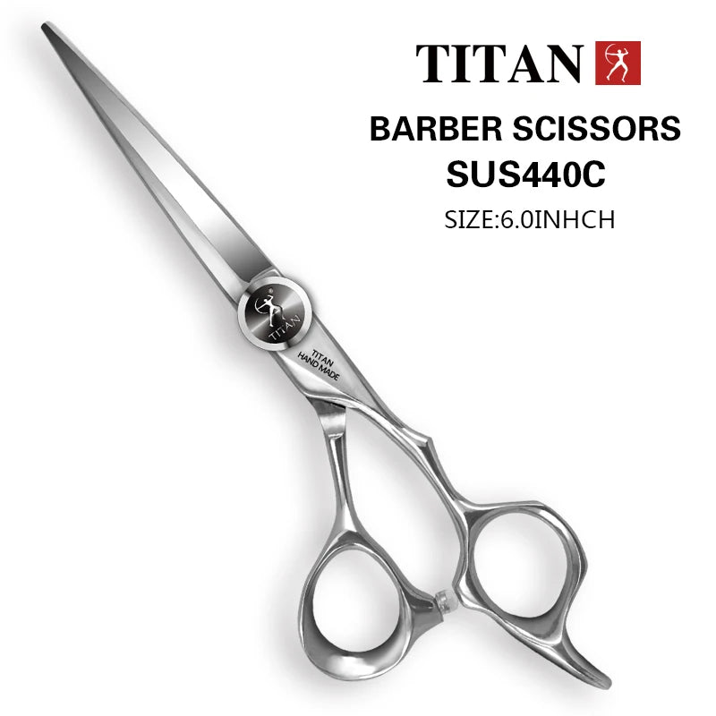 Titan thinning hair scissors stainless steel salon shears, 6.0 inch (1pc)