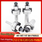 Face end mill Adapter MT2 MT3 MT4 R8 FMB22 FMB27 BT30 NT30 ISO30 Arbor Shell Mill Tool Holder Milling Head Holder Lathe Parts