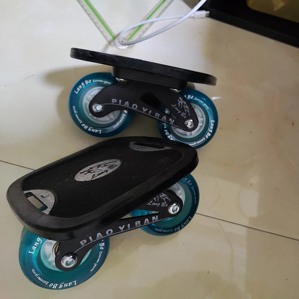 1 Pair Skateboard Aluminium Alloy Mini Drift Short Board Roller