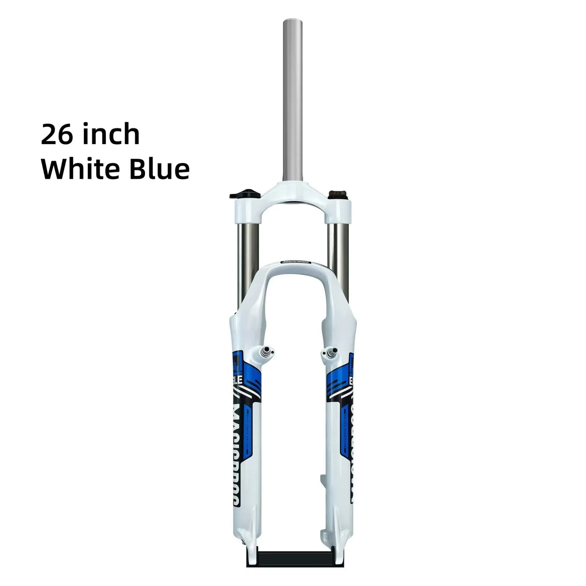 MAGICBROS 26-Inch Shock-Absorbing Front Fork for Mountain Bikes - Disc Brake & V-Brake Compatible Bicycle Front Suspension