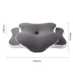 Adjustable Cervical Memory Foam Pillow for Neck Pain Relief, Ice Silk Pillowcase, Back/Side