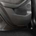 For Tesla Model 3/Y Car Door Anti-Kick Pad Leather Side Door Panel Protective Stickers Trim Anti-Dirty Mat Interior Accessories