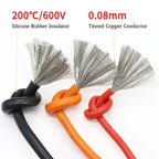 （5 Colors Mix Kit）Heat Resistant Flexible Silicone Wire 30/28/26/24/22/20/18/16AWG Stranded Cable Electrical Tinned Copper Wires