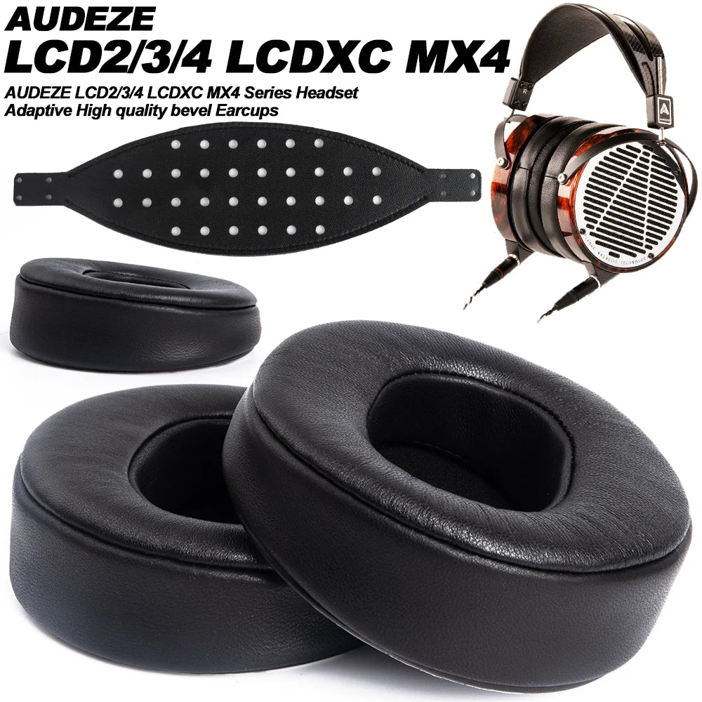 Ear Pads Angled for AUDEZE LCD2/LCD3/LCD4 LCDXC MX4 Perforated Sheepskin lambskin dermis headphones Memory Covers Sponge