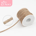 DUOER 3mm 5/10 Yards Glass Rhinestones Rope Tube GlitterDiamond Cord Soft Shoelace Drawstring Trimming For DIY Hoodies Trouser