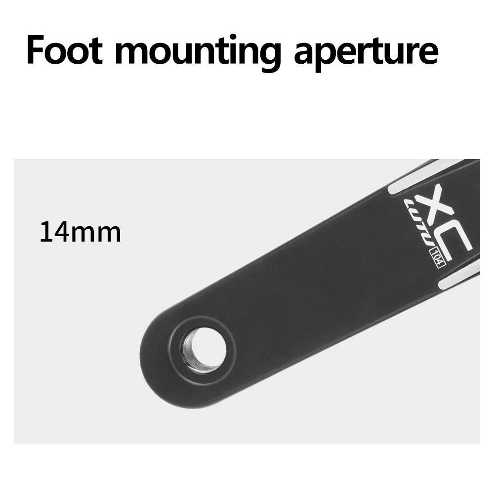 Hollowtech connecting rods 104 bcd 24mm MTB Integrated crankset 170mm mountain bike lightweight crank arm Monoplate cranks