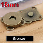 20-2PCS Metal Snap Magnet Button Magnetic Fastener Clasp Closure Buckle for Clothes Bag DIY Craft Sewing Accessories 14mm 18mm