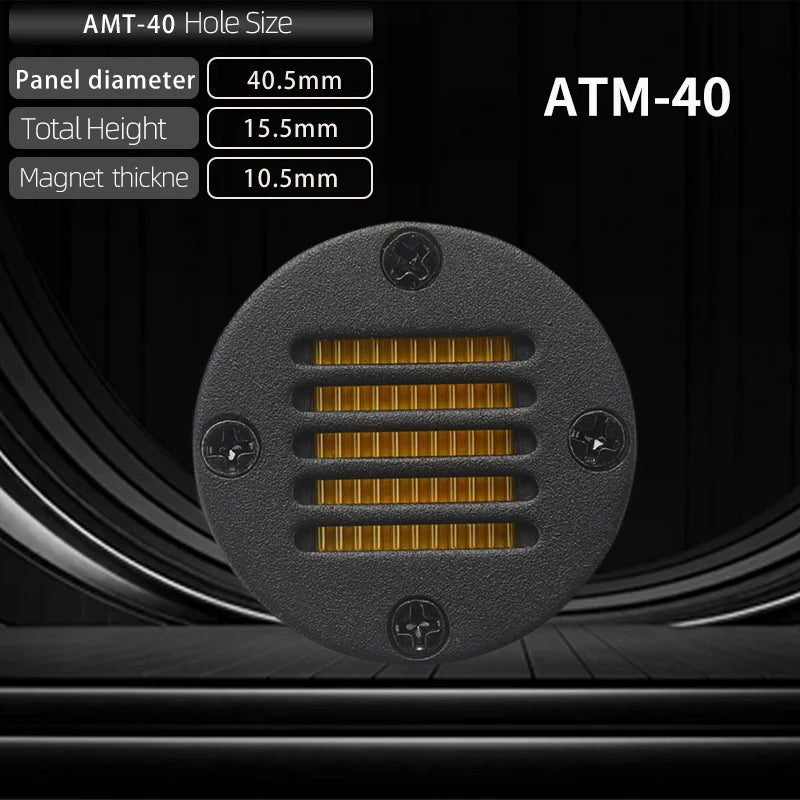 HIFIDIY LIVE 1.5 inch Tweeter Speaker Unit Air Motion 4 OHM 30W HIFI Treble Loudspeaker AMT-40 Super belt type high loudspeaker