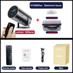 DITONG hy300 pro new Projector 4K Android Wifi 1080P 1280*720P HD Home Cinema Outdoor portable Video movies led mini Projetor