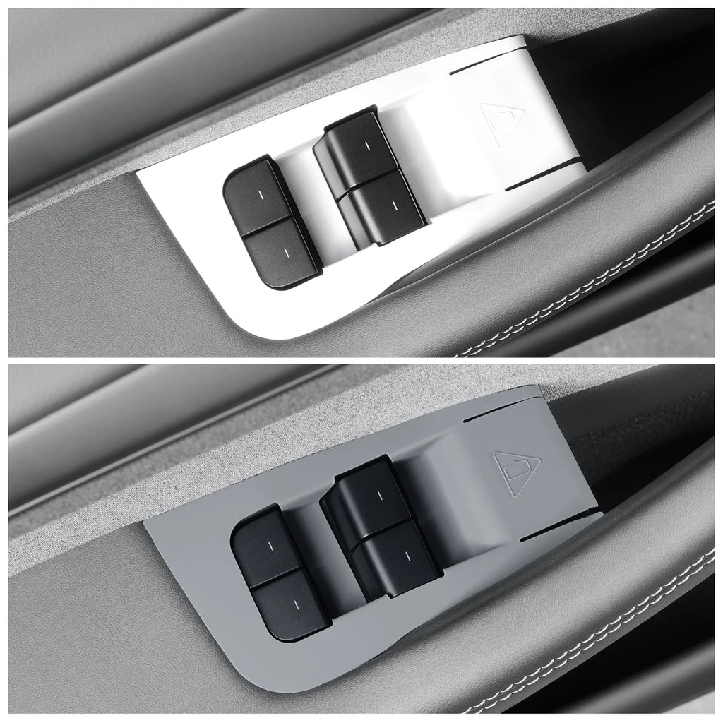 for Tesla Model Y Launch 2025 2026 Juniper only fit Left Rudder Car Glass Lift Switch Panel Door Armrest Lift Control Trim Cover